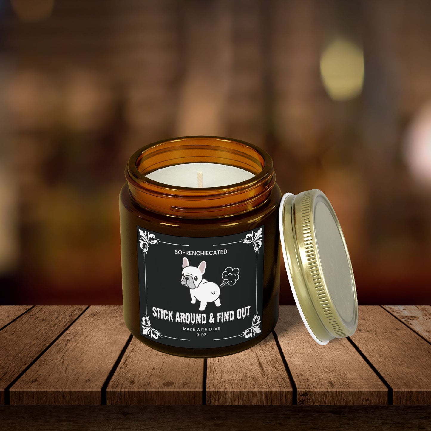 Stick Around And Find Out Scented Candles Wax (9oz)