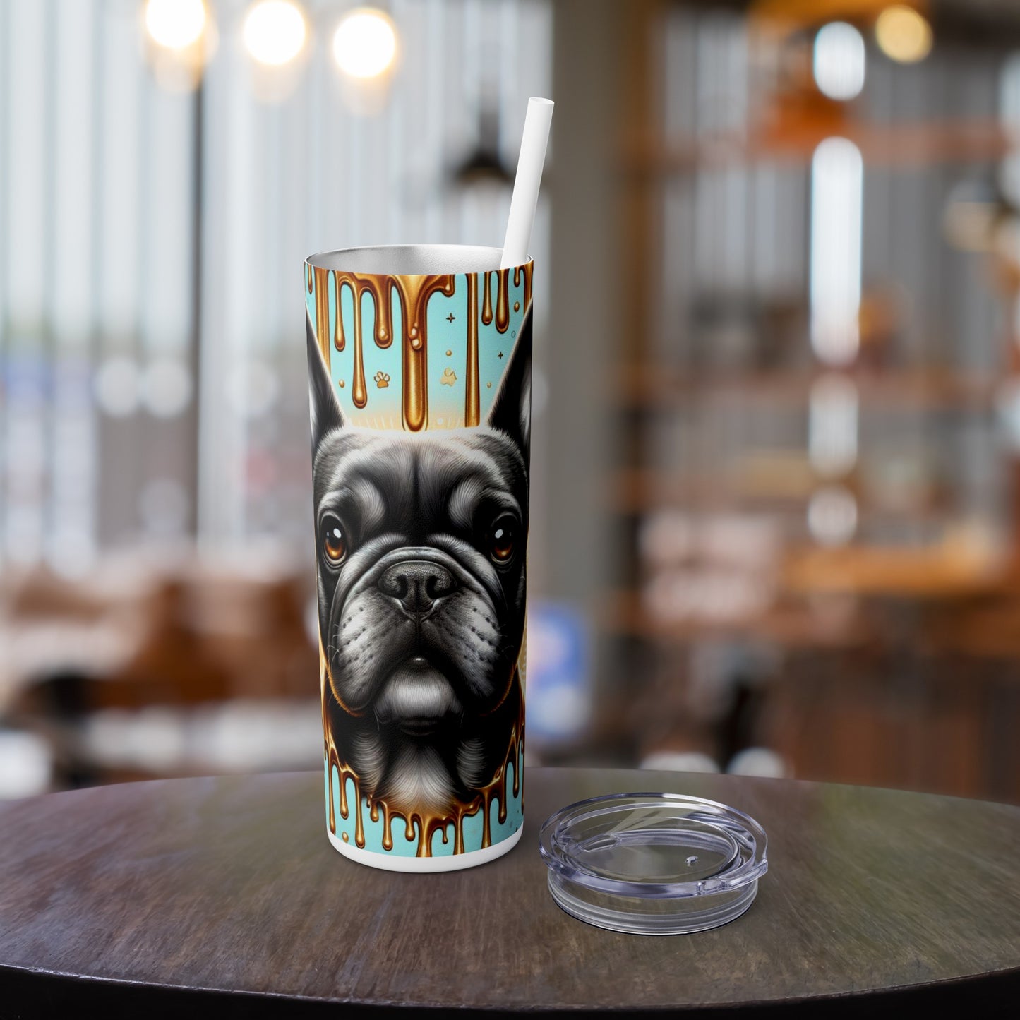 BULLY-Skinny Tumbler with Straw, 20oz