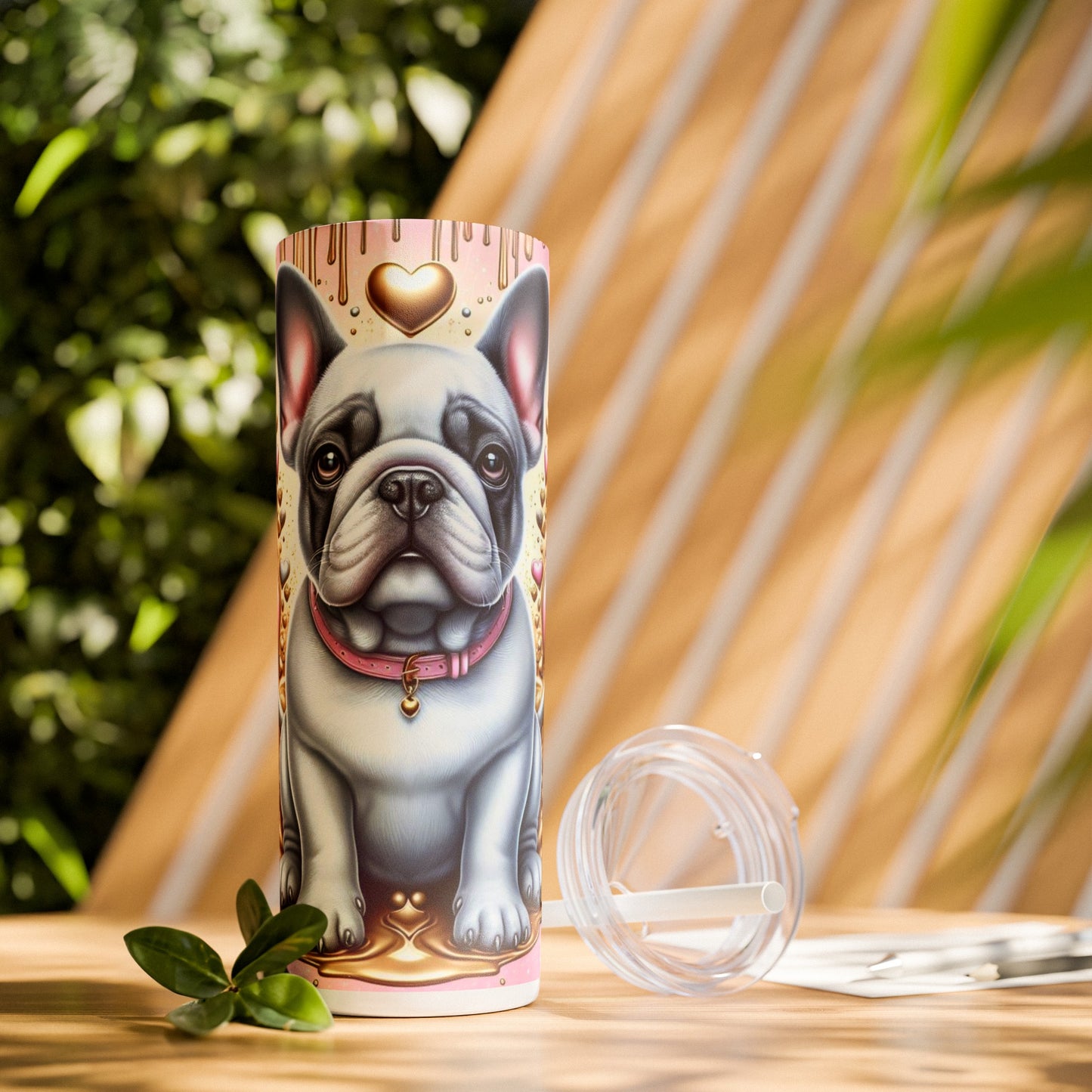 BILLIE-Skinny Tumbler with Straw, 20oz