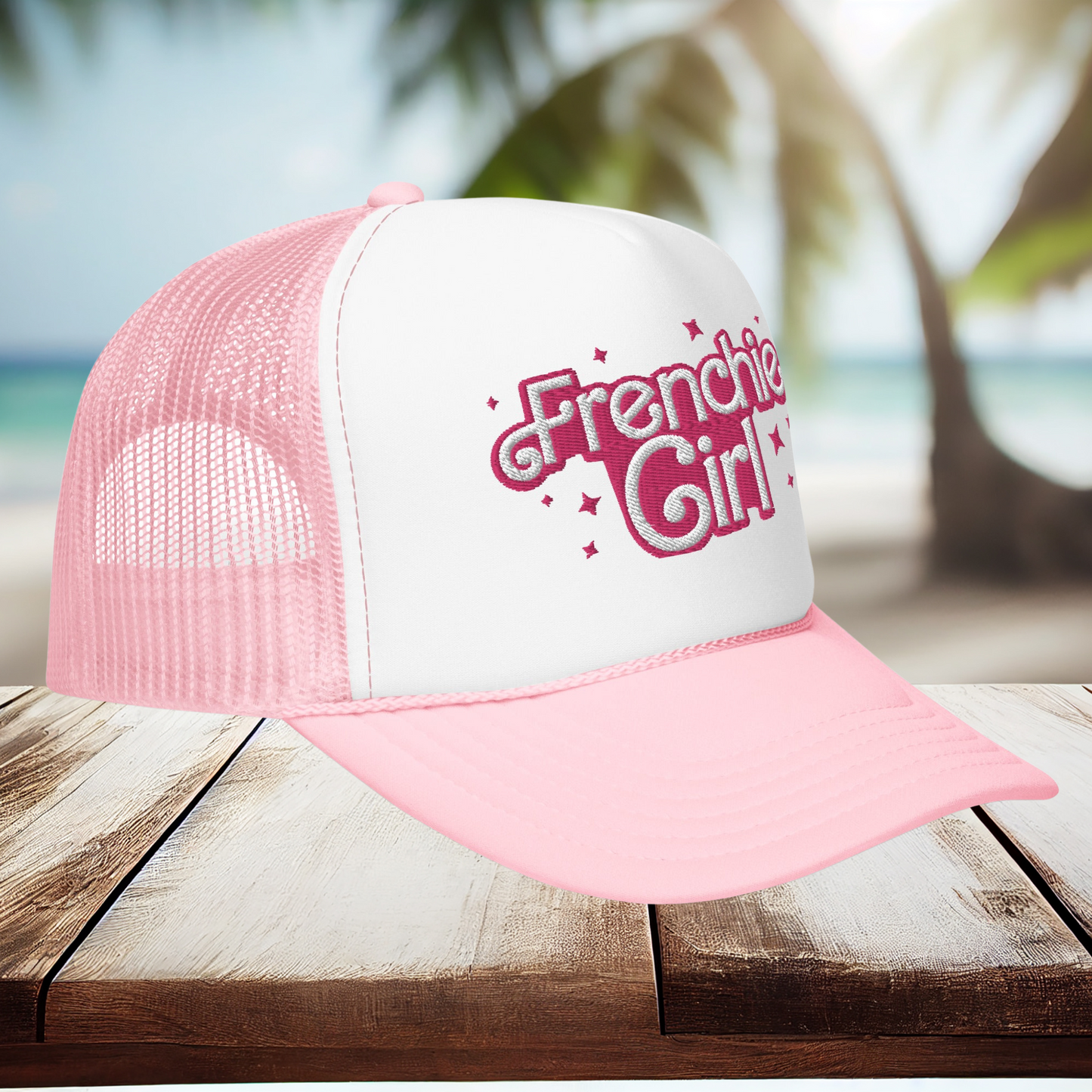 Frenchie Girl Foam trucker hat