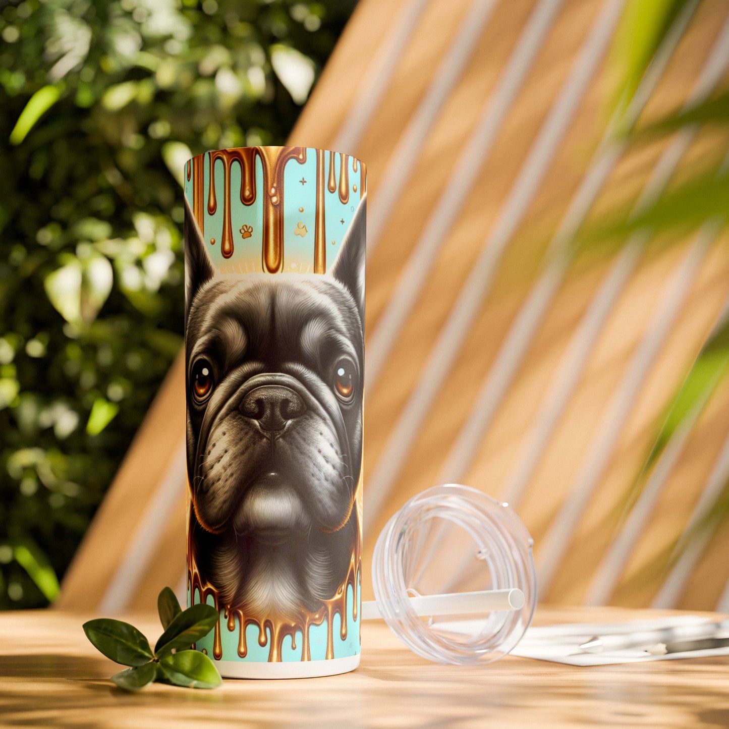 BULLY-Skinny Tumbler with Straw, 20oz