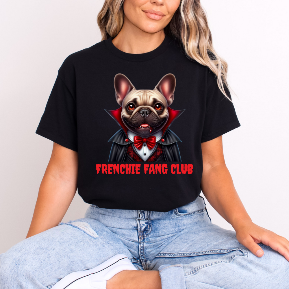 Frenchie Fang Club Unisex Softstyle T-Shirt