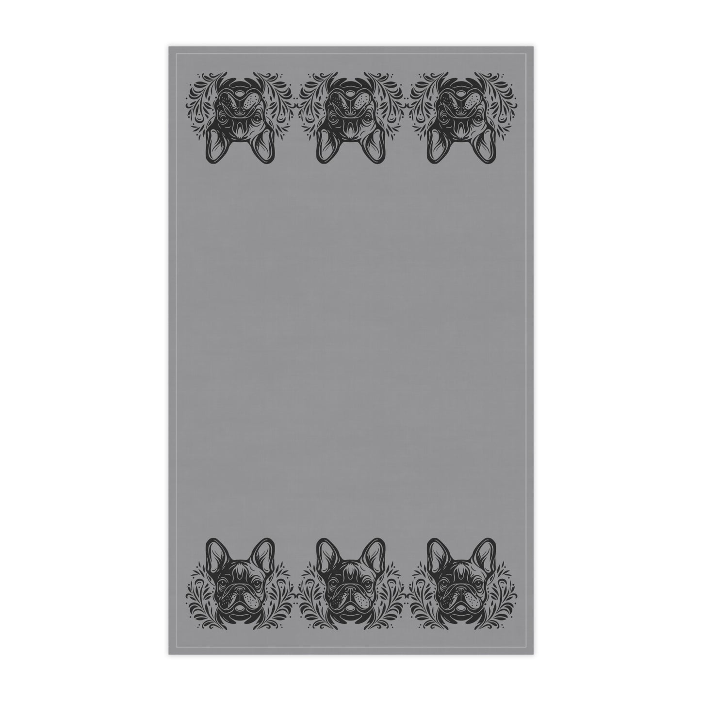 Frenchie Silhouette-Hand Towel