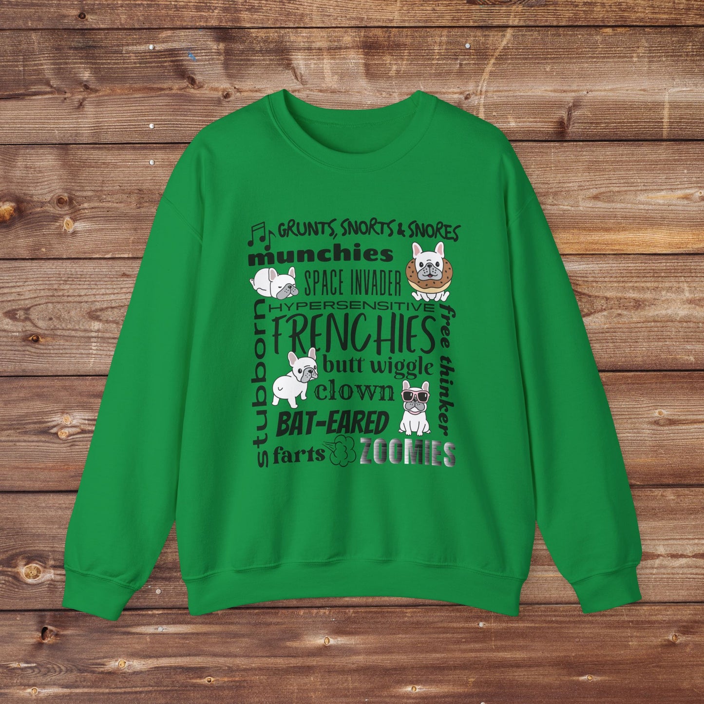 Frenchie Collage Unisex Heavy Blend™ Crewneck Sweatshirt