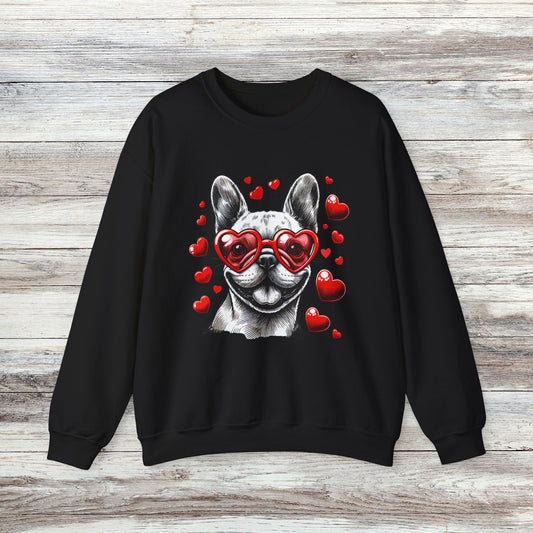 Happy Frenchie Unisex Heavy Blend™ Crewneck Sweatshirt