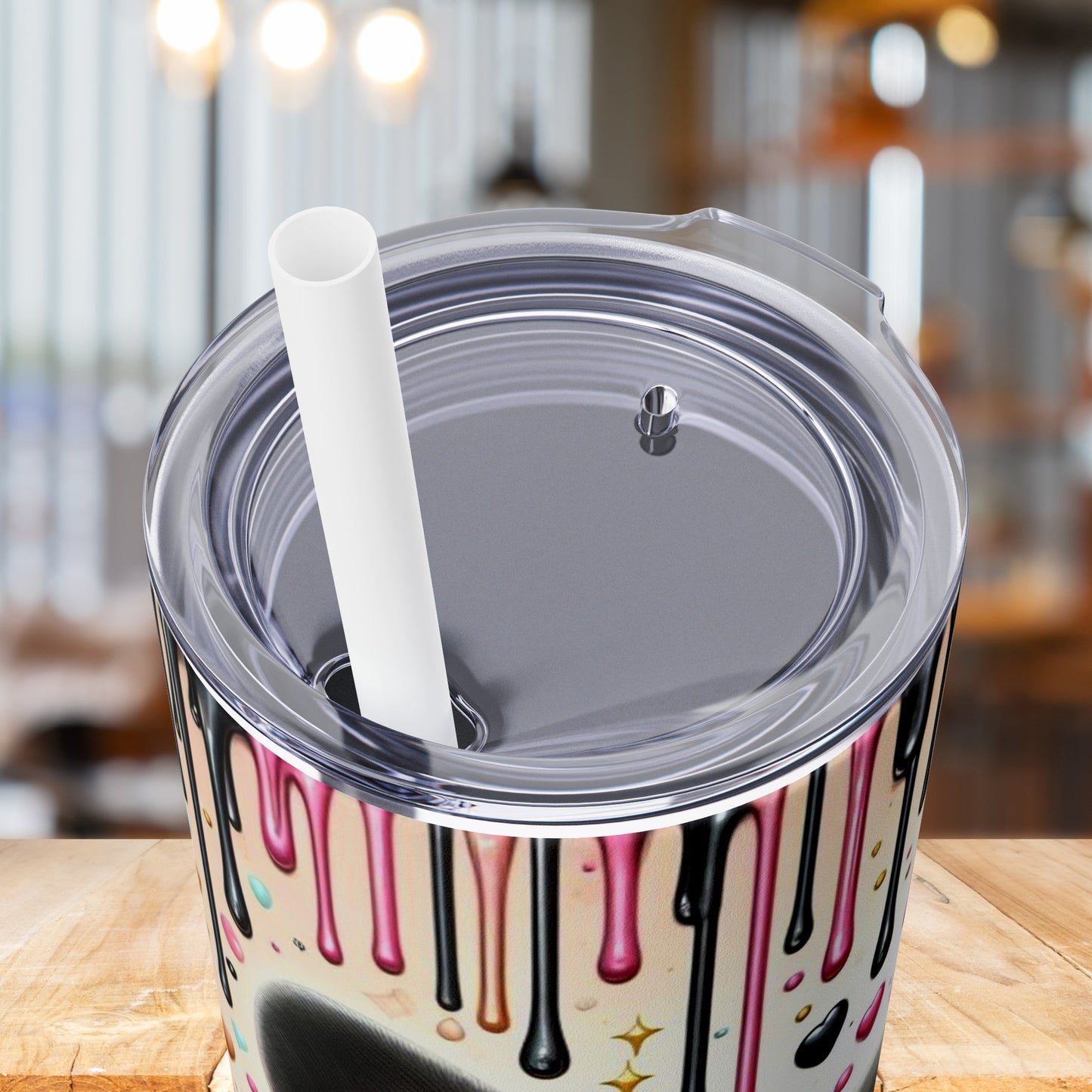 ONYX-Skinny Tumbler with Straw, 20oz