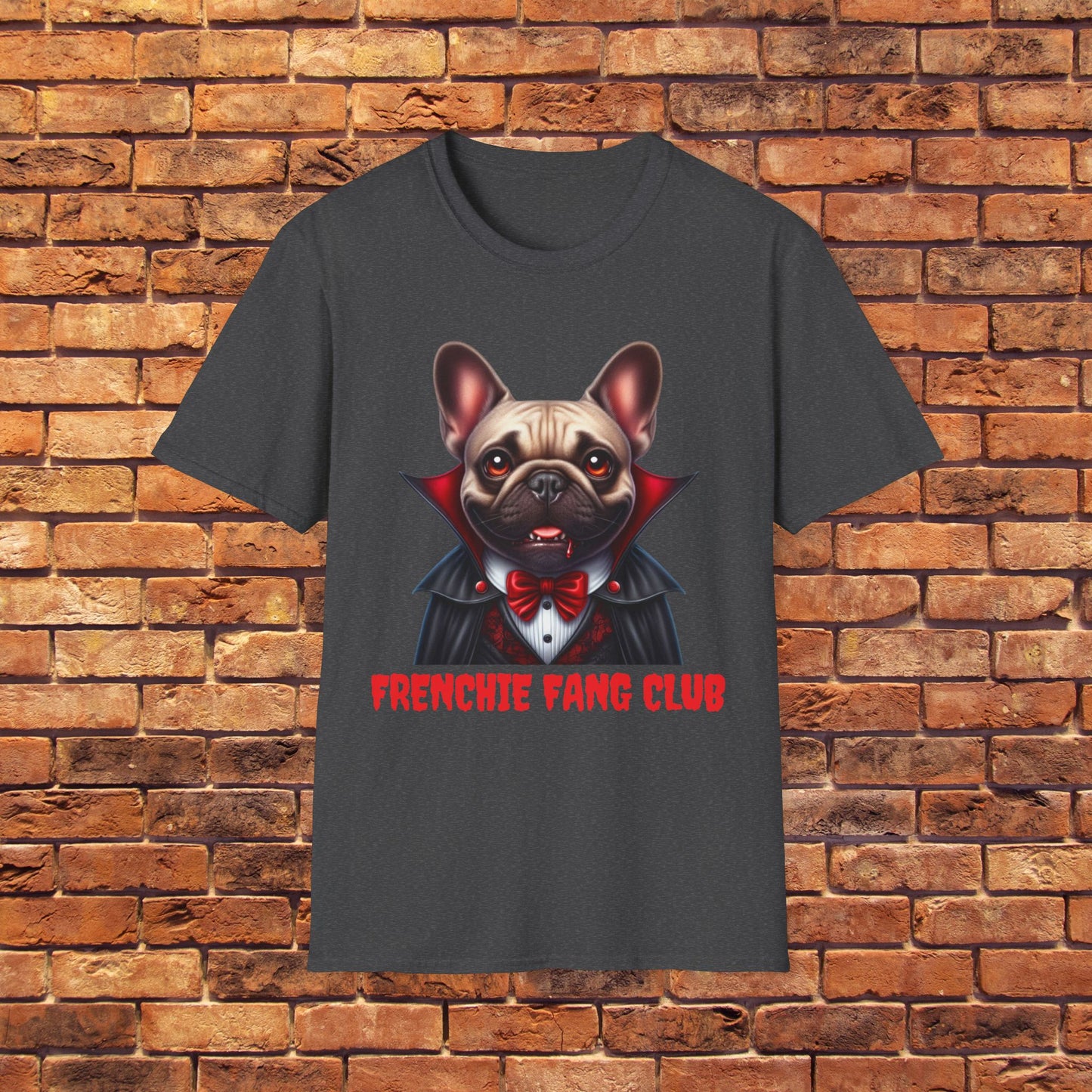 Frenchie Fang Club Unisex Softstyle T-Shirt