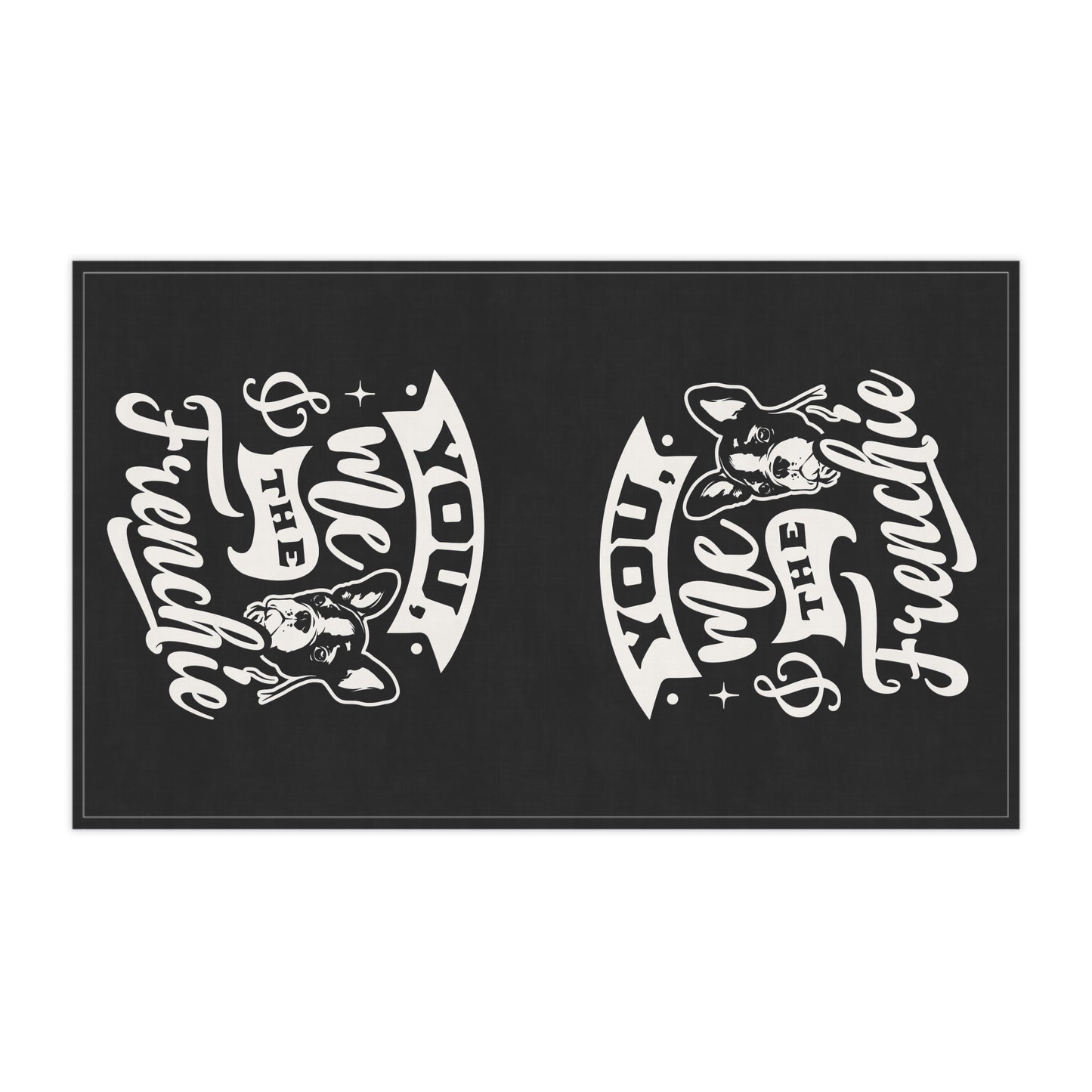 You Me And The Frenchie Tea Towels (cotton, poly)