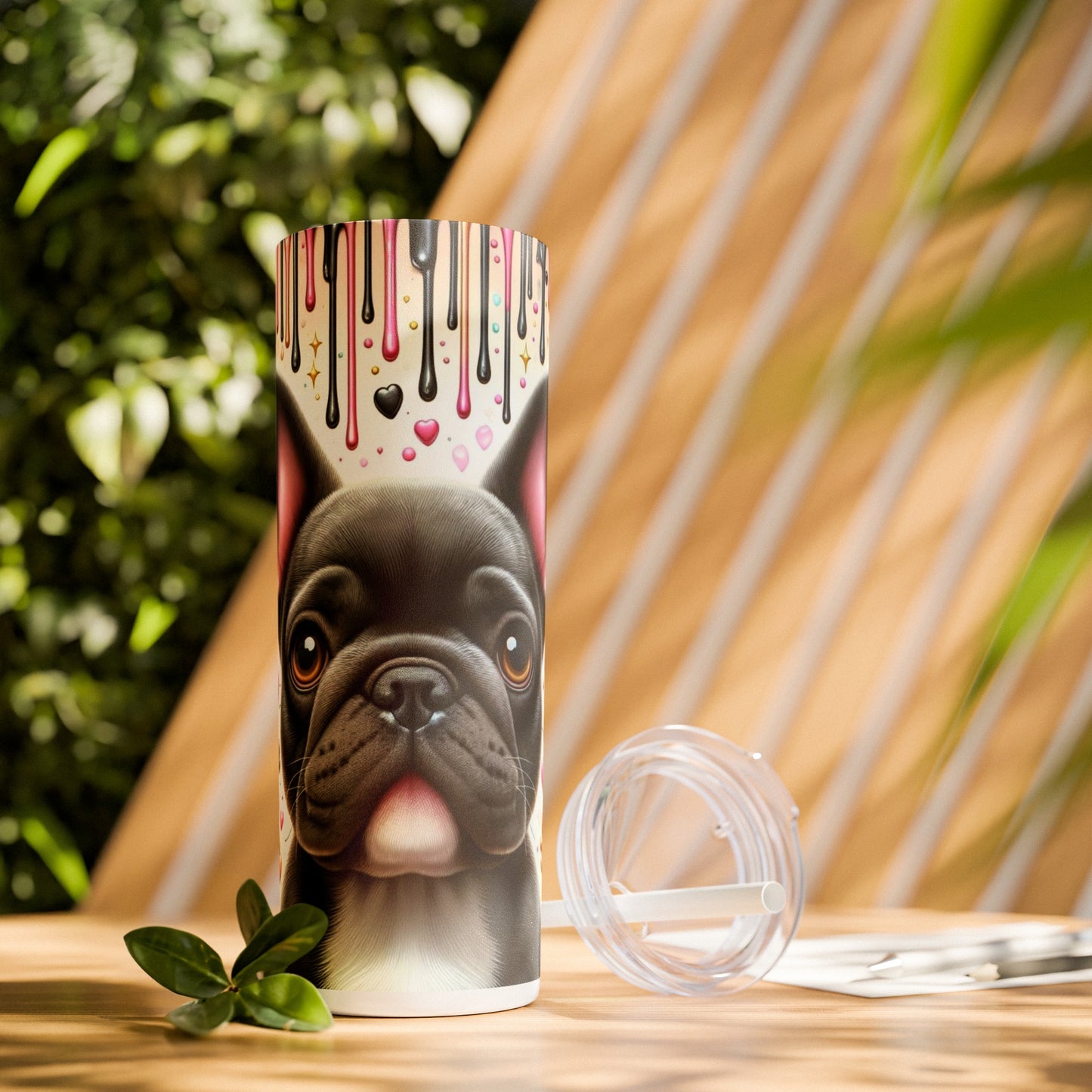 ONYX-Skinny Tumbler with Straw, 20oz