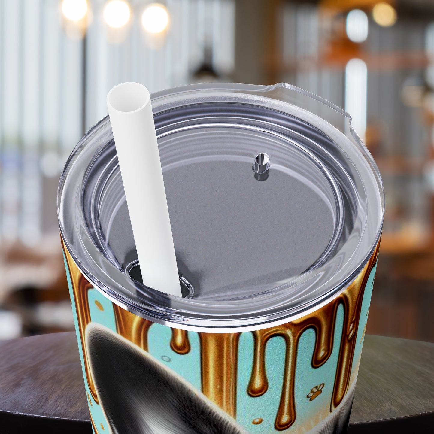 BULLY-Skinny Tumbler with Straw, 20oz