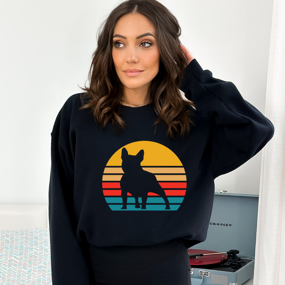 Frenchie Sunset Silhouette - Unisex Heavy Blend™ Crewneck Sweatshirt